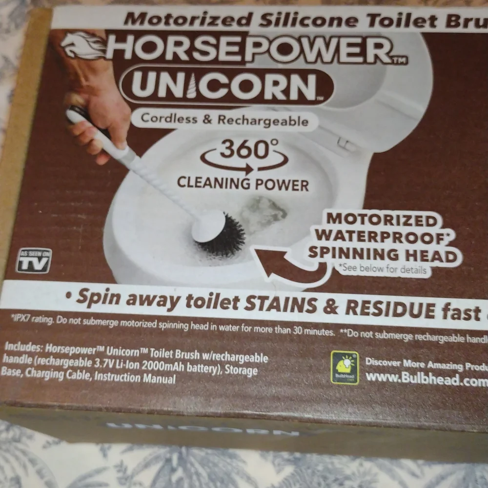 Cordless Toilet Brush - White